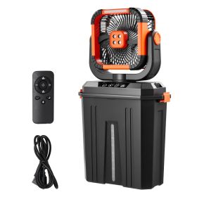 Misting Fan, 2400RPM Motor Camping Misting Fan, Mister Cooling Fans with 3.17 gal Water Tank, 20000mAh Battery, 4-Speed Wind & 3 Lighting Modes