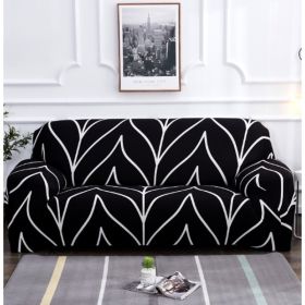 Elastic Universal Sofa Cover (Option: Black-235 300cm)