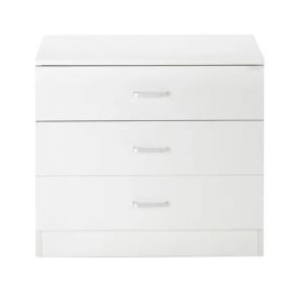 Wood Simple 3-Drawer Dresser White (Option: as picture)